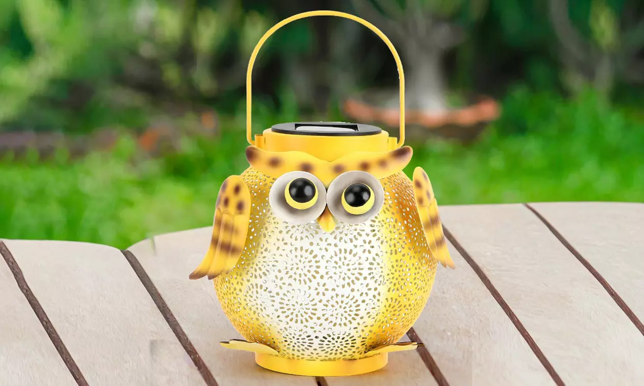 ItBelongs2U Waterproof Metal LED Solar Garden Hanging Tabletop Lamp