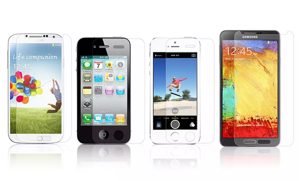Tech Armor Screen Protector for iPhone, Galaxy Note, or Galaxy S4. Multiple Styles from $9.99–$11.99. - Primary Image
