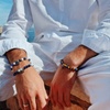 Image 3: Bracelet en pierres naturelles et acier inoxydable de Foresto Antibes