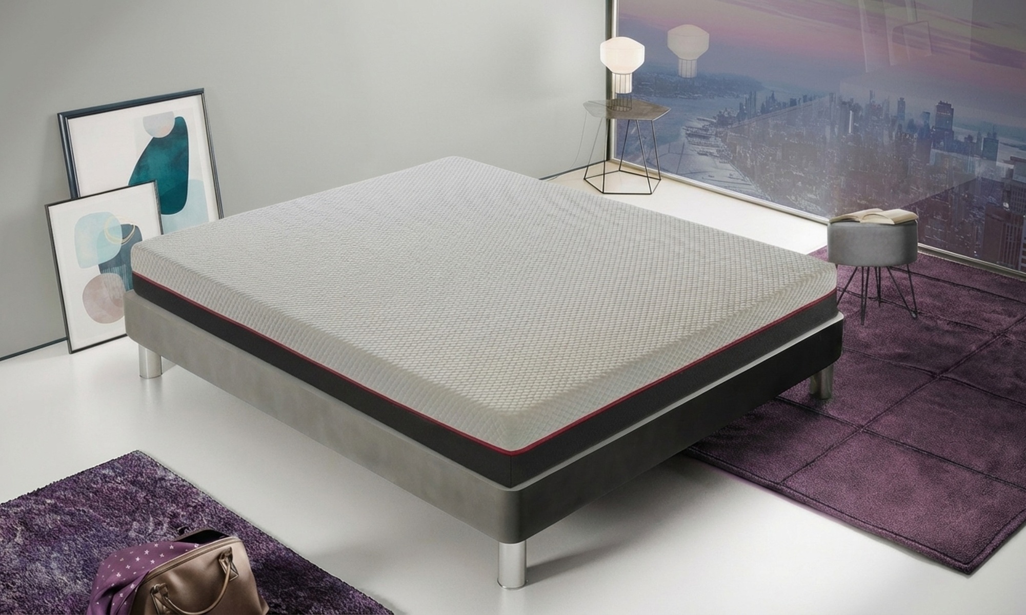 Matelas ergonomique en mousse à mémoire de forme, 13 zones de confort