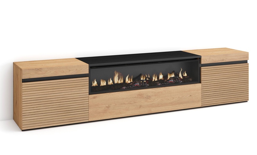 Image 15: Meuble TV avec ou sans cheminée électrique LED