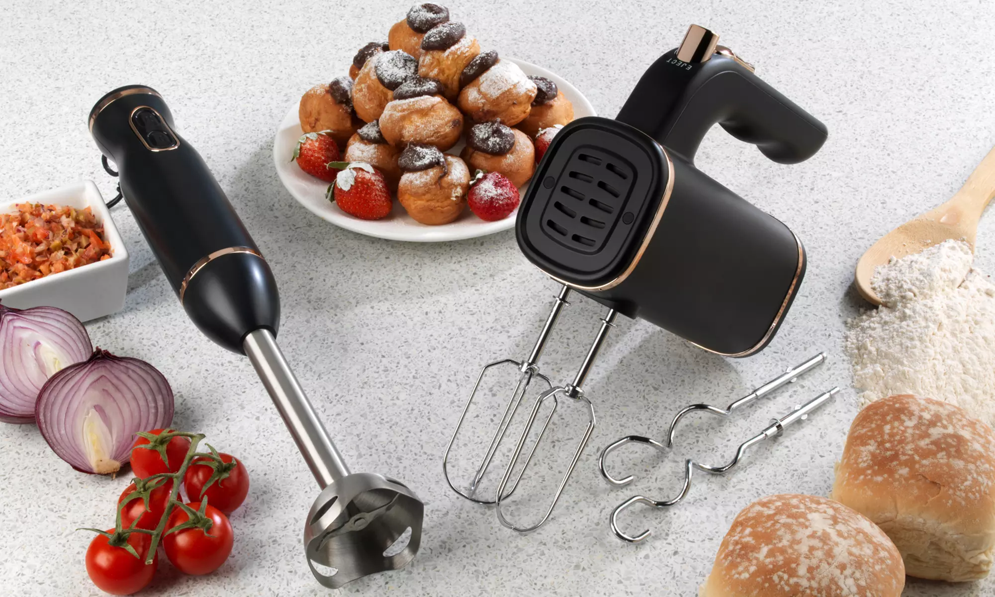 Mixeur ou Mélangeur à main Progress, à immersion avec prise européenne, 400 W, or rose - Primary Image