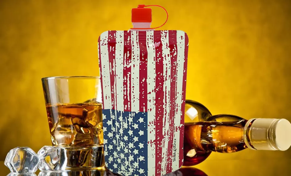 Disposable Flask 6-Pack. Multiple Designs Available. - Primary Image