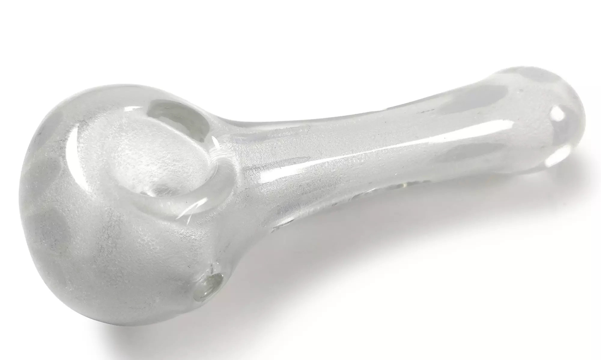 Frosted White 6 Inch Glass Hand Pipe