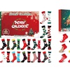Image 2: Calendario dell'avvento con 24 calzini natalizi