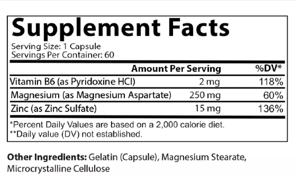 Elevate w/ Zinc w/ Magnesium & Vitamin B6, Immunity Support C
