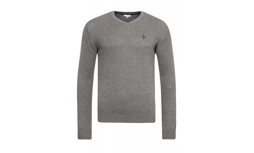 Image 2: Maglione con collo a V US Polo Assn