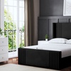 Image 5: Elara Winged Panel Bed in Various Sizes and Colours