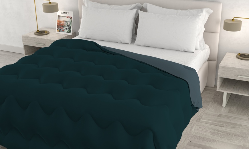 Image 2: Trapunta invernale bicolore Zoe Made in Italy