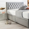 Image 2: Chesterfield Plush Divan Bed with Memory Foam Sprung Mattress 