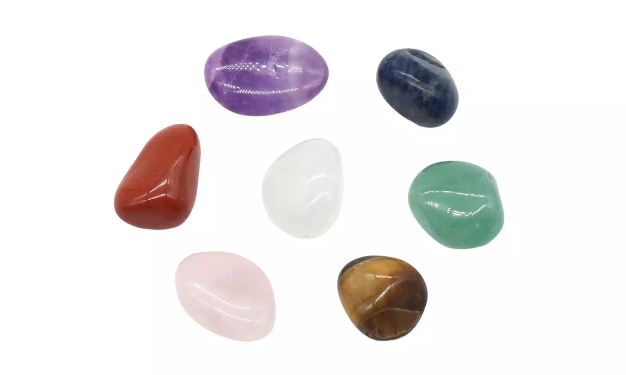 14 Pcs Set Chakra Crystals and Healing Stones Gemstones Rocks with Gift Box
