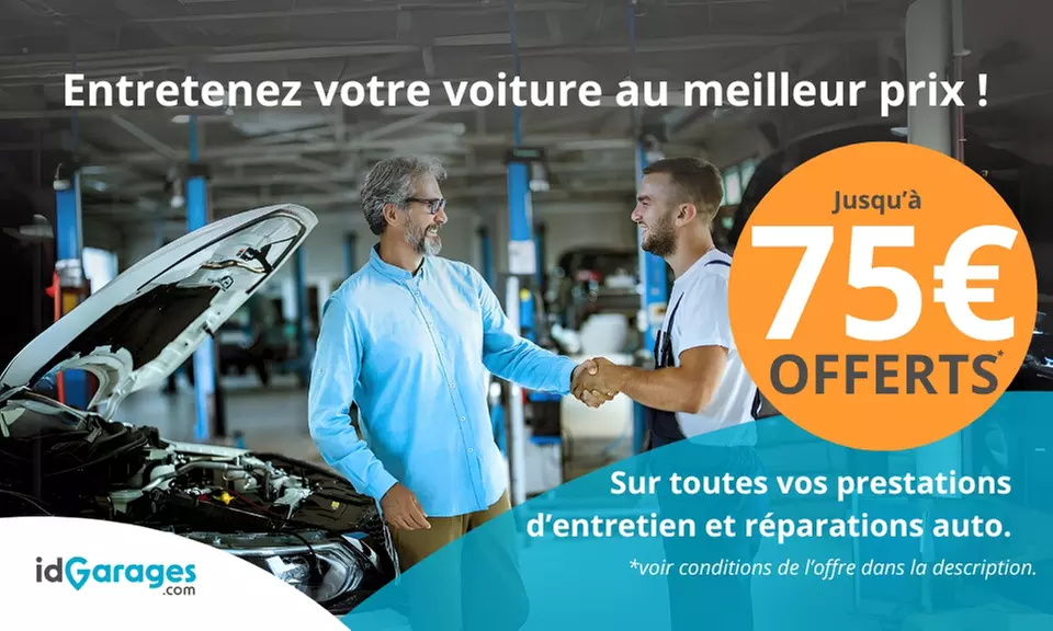 Bon d'achat IdGarages pour prestations sur tous les types de véhicules