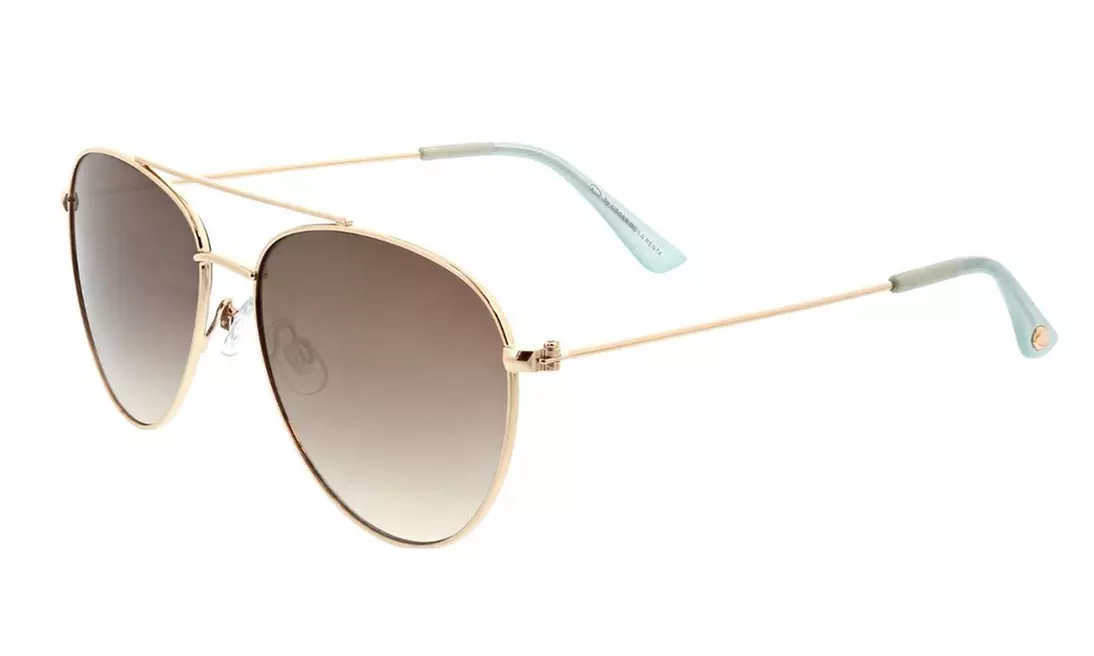 Oscar de la Renta Oscar Classic Slim Aviator Sunglasses for Women