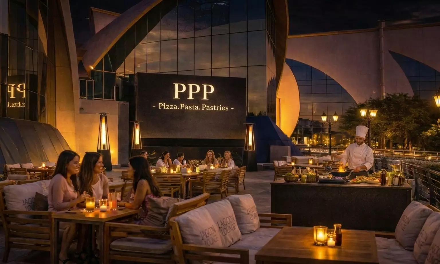 Pizza, Pasta and Pastry with a Soft Beverages on Wednesdays