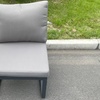 Image 4: Fimous Aluminum Outdoor Garden Corner Sofa 