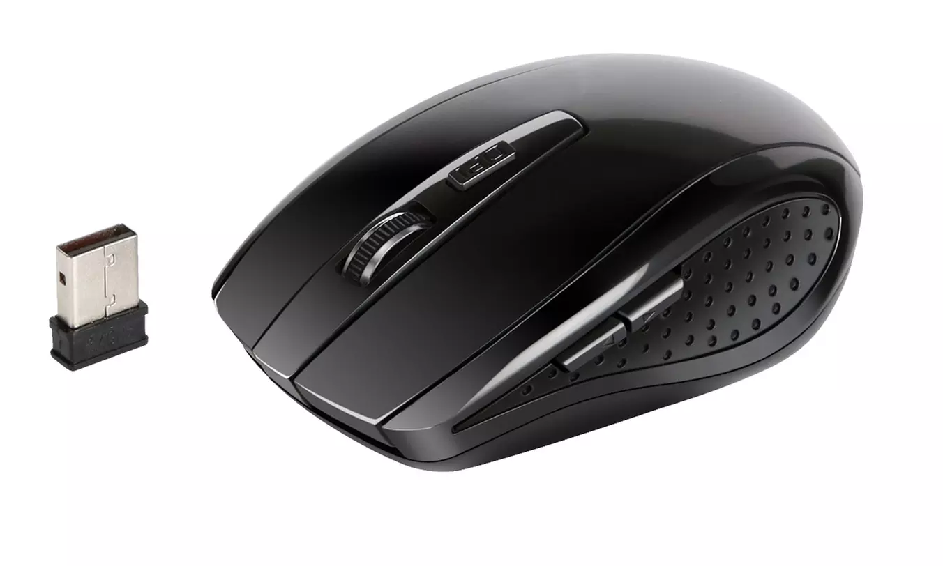 Ergonomic Wireless USB 2.0 Optical Mouse - Primary Image