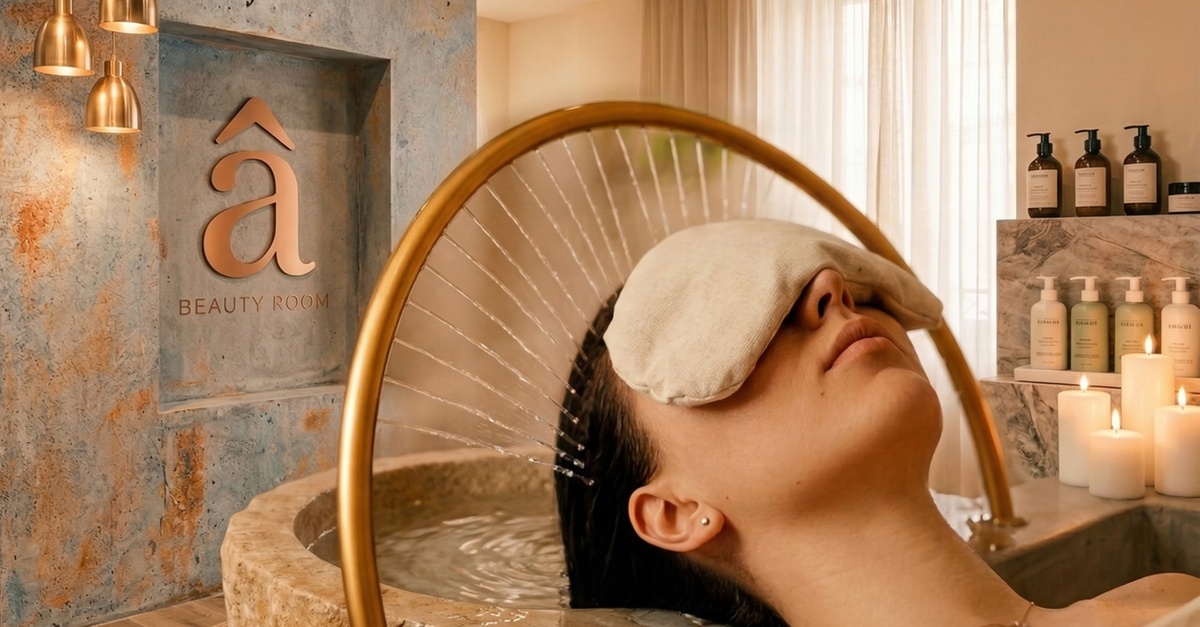 Ritual Head Spa con cuidado capilar, corte y peinado en Barcelona