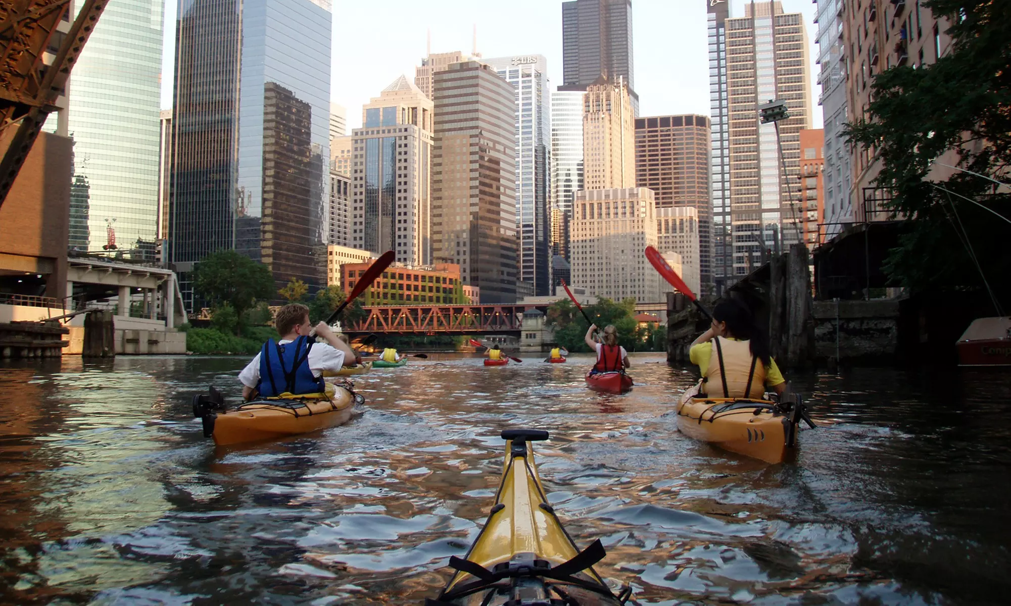 Chicago River Sunset or Architectural Kayaking Tour with Kayak Chicago