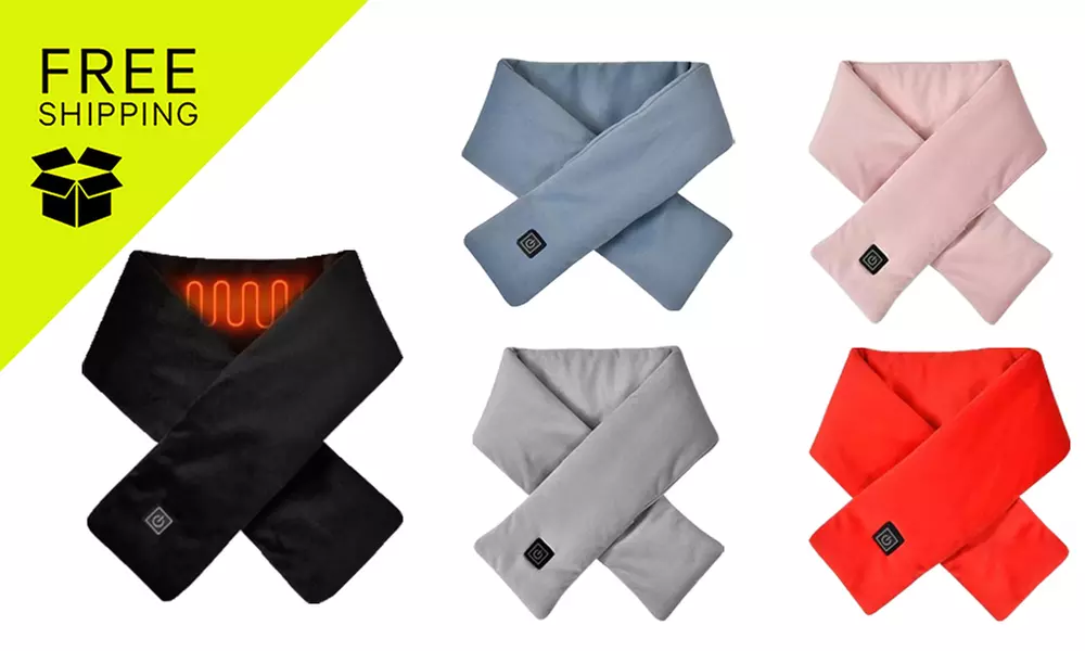 Unisex Electric Heated Neck Scarf; Various Colour Options Available