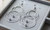 Italian Sterling Silver Orbit Drop Earrings