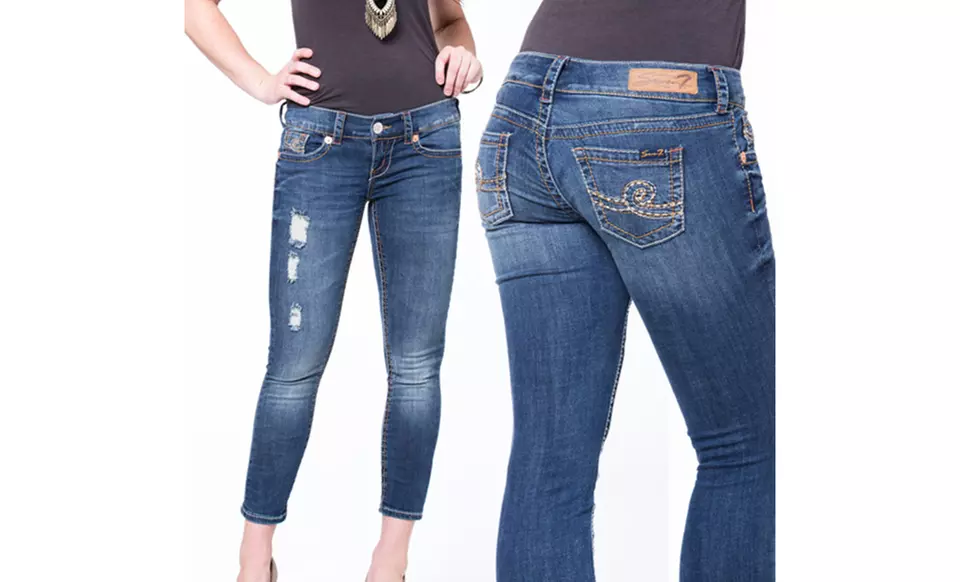 Seven7 Women's Petite Skinny Pants. Multiple Styles Available from $9.99-$15.99. - Second Medium