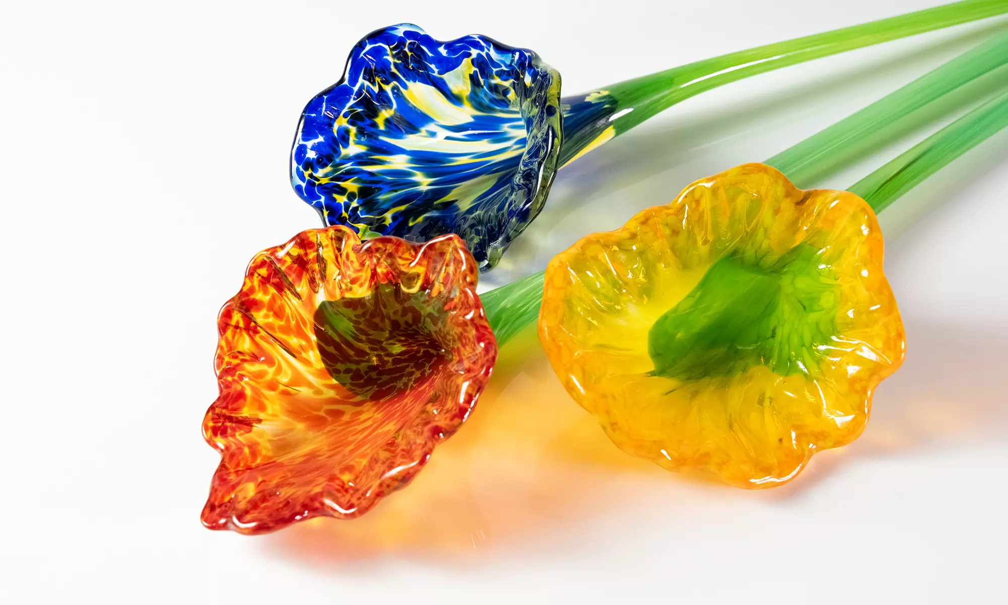 Make Your Own Glass Flower (1 or 2) & Optional 3 Flower Bouquet w/ a Clear Vase at Ignite Glass Studios (Up to 31% Off) - Second Medium