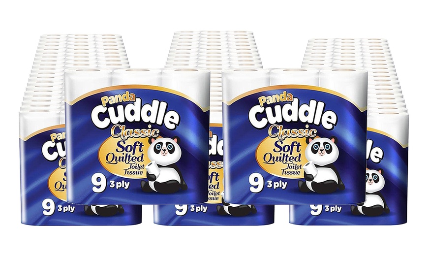 Image 5: Bulk Buy - Panda Cuddle Classic Quilted Toilet Roll 