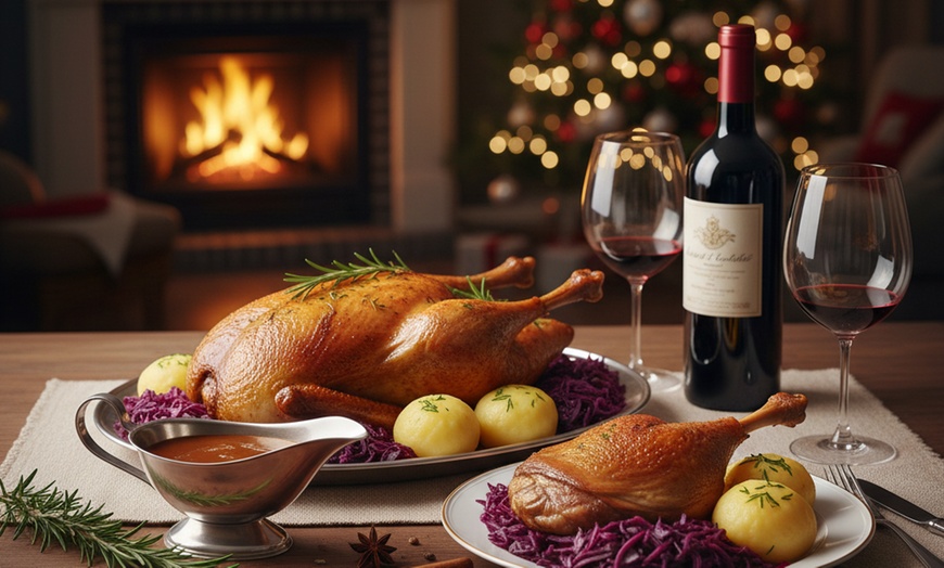 Image 4: Weihnachtsente o. weihnachtliche Gänsekeule inkl. Beilagen zum Abholen