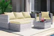 5-Seater Garden Rattan Effect Furniture Sofa Table Chairs Set - Image 2