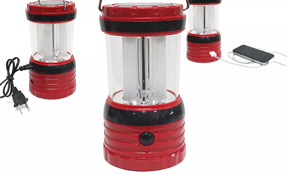 3-Way Powered Solar Lantern with Cell Phone Charger - Primary Image
