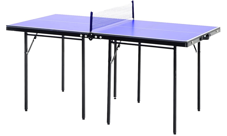 Image 3: HomCom 5ft Ping Pong Table Tennis Table