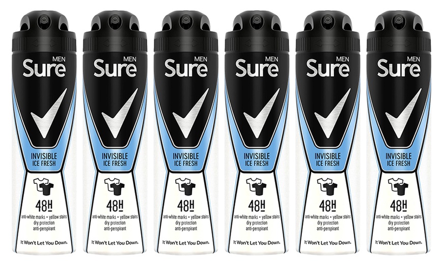 Image 5: Six-Pack of Sure for Men Antiperspirant Body Spray Deodorant