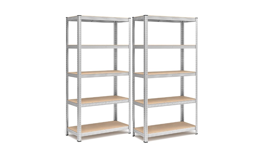 Image 2: Lot de 2 étagères en métal 