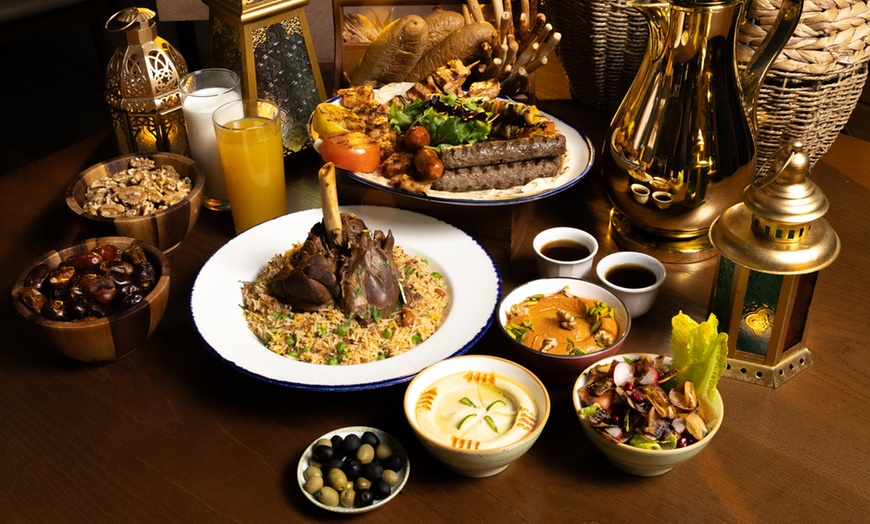 Image 1: Indulge in a Grand Iftar Buffet with Arabic Sweets & Ramadan Beverages