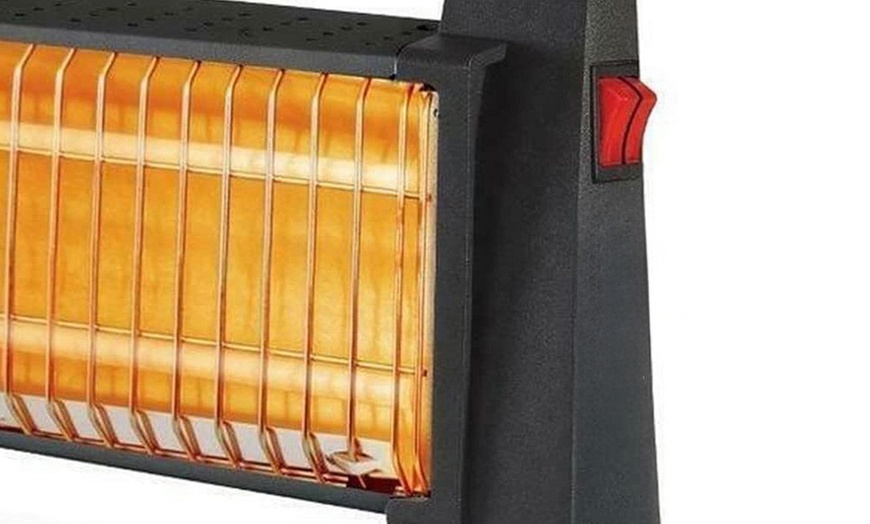 Image 3: Stufa al quarzo elettrica a 2 elementi da 1500 W