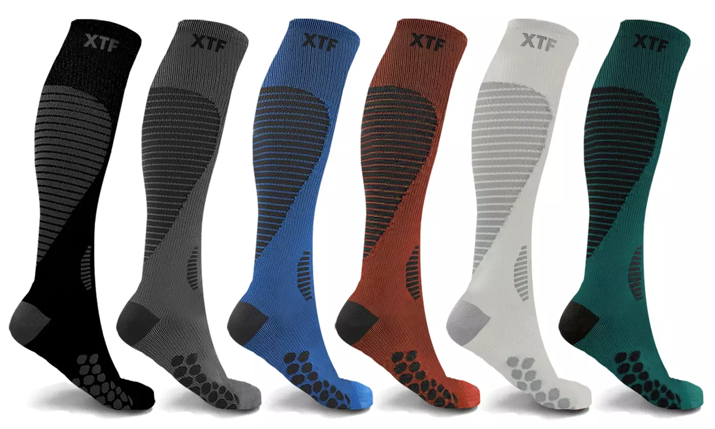XTF Compression Socks for Men and Women (6 Pairs) - Second Medium