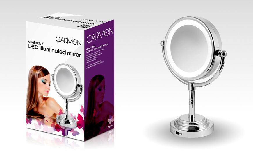 Image 1: Carmen LED Illuminated Mirror