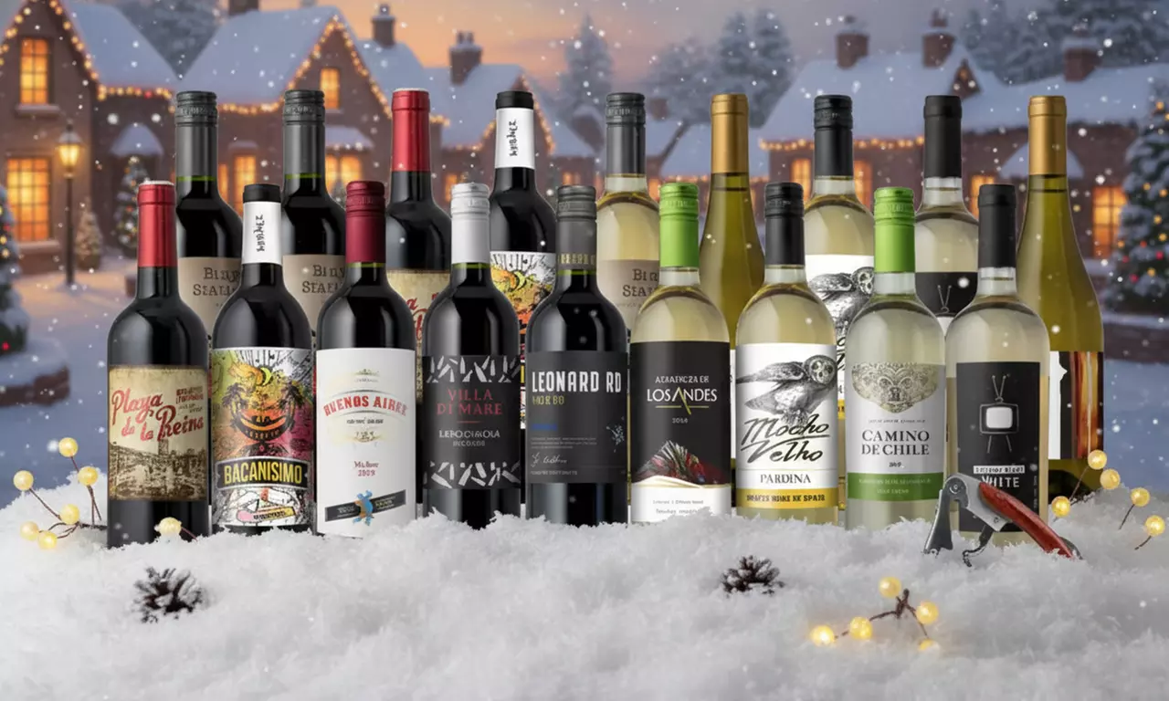 Splash Wines: 18-Bottle Wine Pack with Free Corkscrew, Global Wine Collection of Red, White, or Mixed Assortment