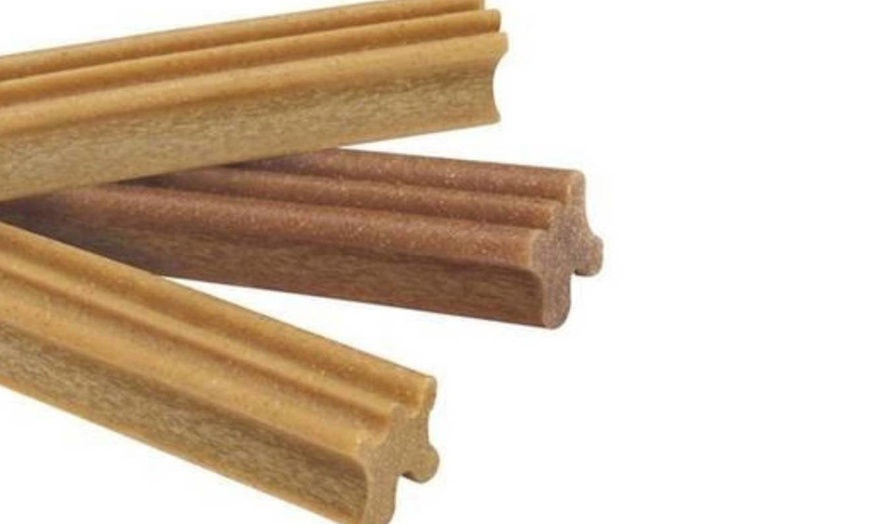 Image 2: 10-Pack of Misfits Nasher Sticks Dog Treats with Chicken and Beef