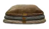 AKC Large Burlap and Long Fur Pet Bed