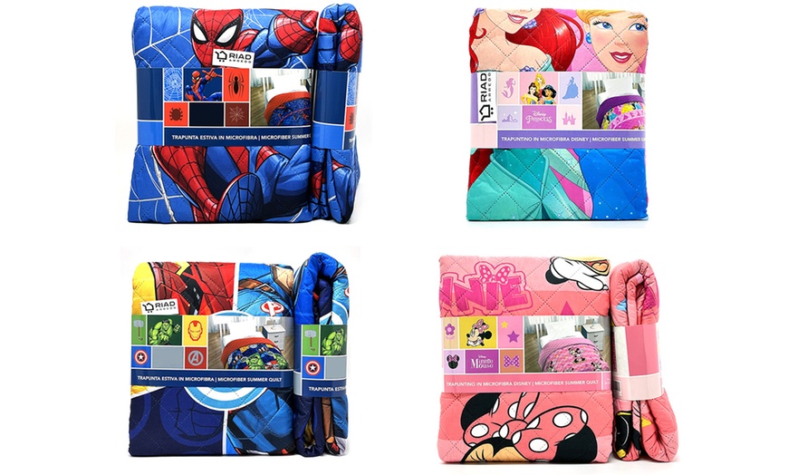 Image 1: Trapuntino singolo Disney Marvel