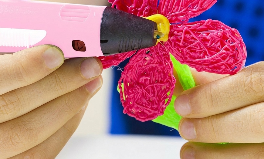 Image 10: Stylo d'impression 3D avec recharge de 20 filaments en option