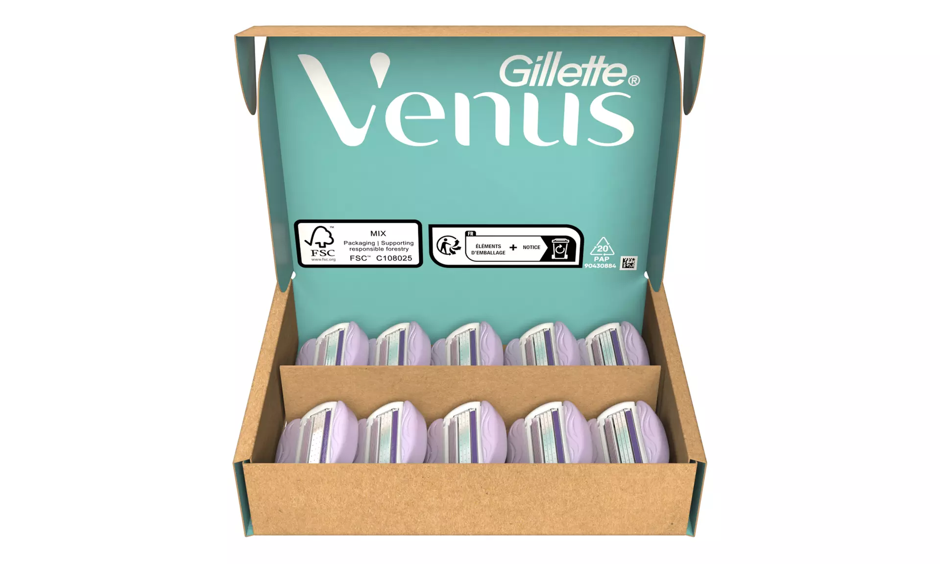 Gillette ComfortGlide Breeze Rasierklingen Damen, 20er Pack (2,80€/stk) - Second Medium