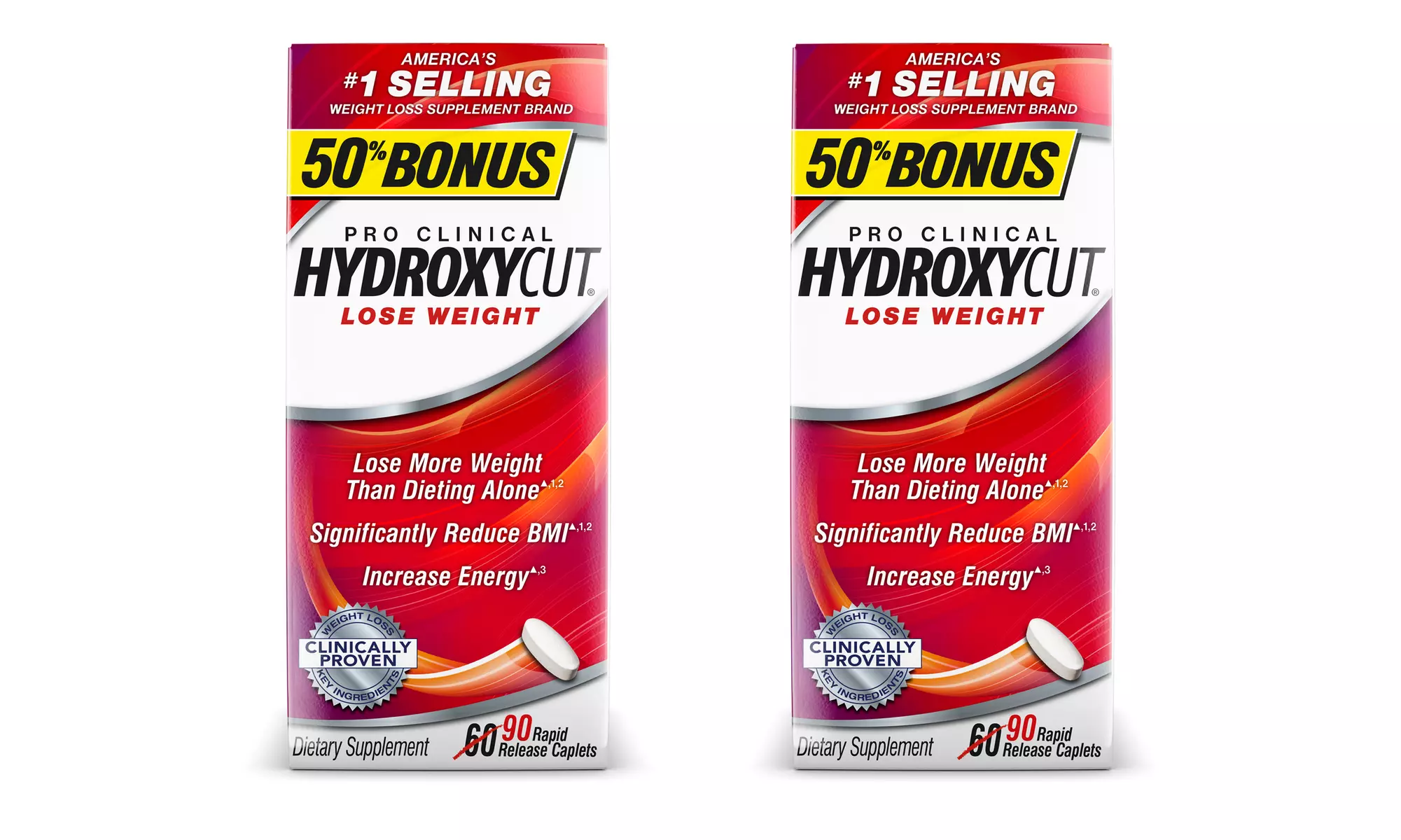 Buy 1 Get 1 Free: Hydroxycut Pro Clinical Weight-Loss Supplement 50% Larger Bonus Size Bottle - Primary Image