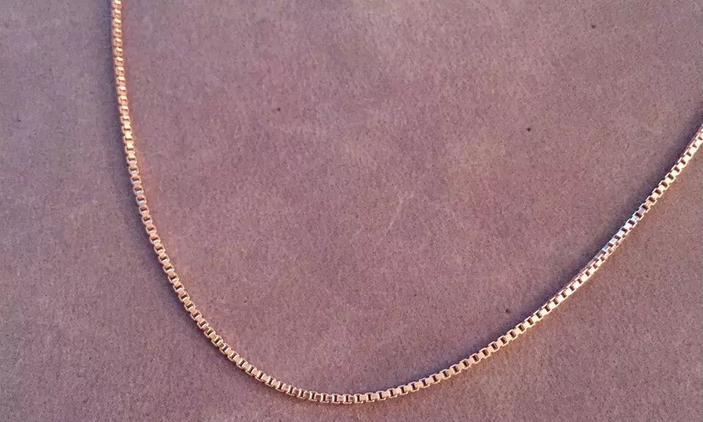 14K Rose Gold over Sterling Silver Box Chains