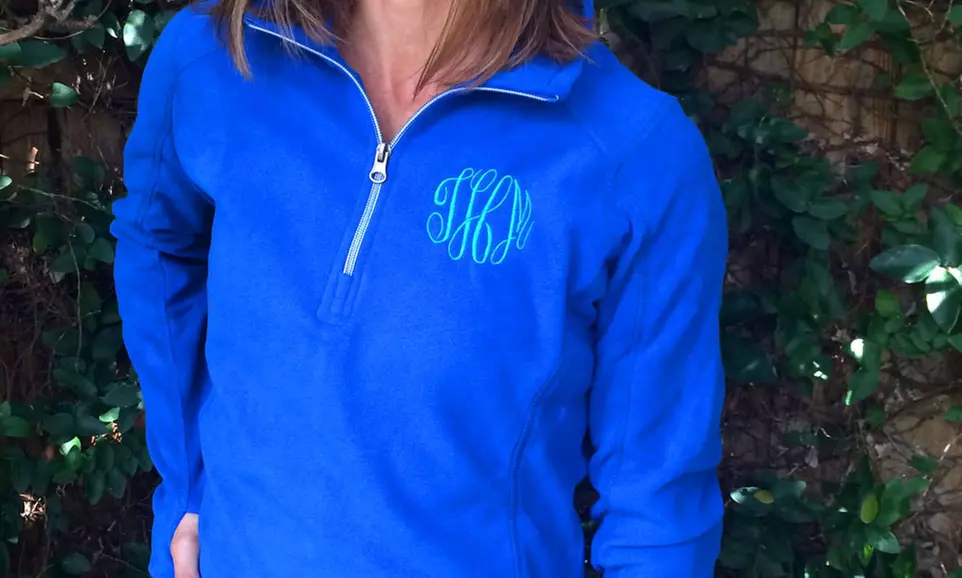 Monogrammed Fleece Pullovers from Embellish Accessories and Gifts (Up to 53% Off) - Primary Image