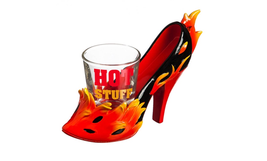 high heel shot glass