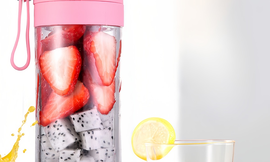 Image 7: Minibatidora portátil compacta y recargable, con regalo sorpresa