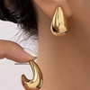 Image 1: One or Two Pairs of Gold Teardrop Earrings Lightweight Design