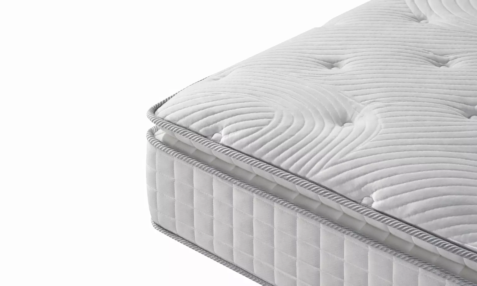 Perle-Matratze: Memory-Schaum, Taschenfedern und Latex, 27 cm